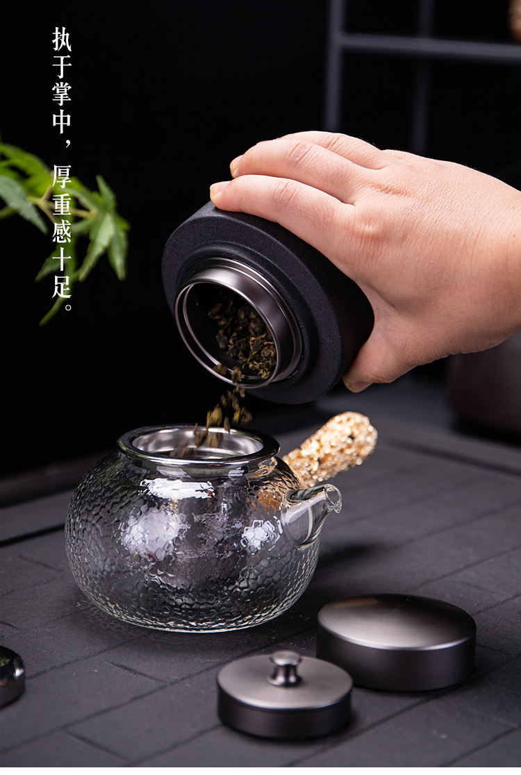 Ya xin company hall of simple but elegant big POTS, black pottery large bulk storage tanks to restore ancient ways tea caddy fixings warehouse seal POTS