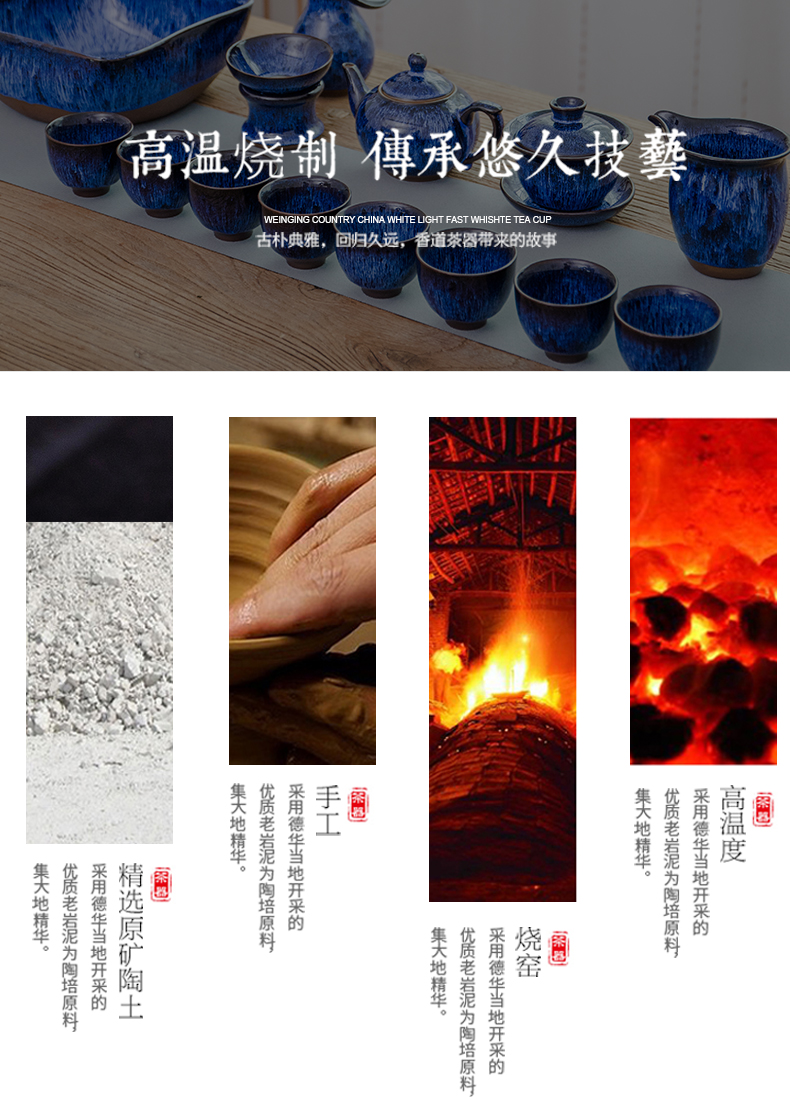 Ya xin up built lamp cup retro kung fu tea master cup single cup tea light sample tea cup ceramic glaze porcelain