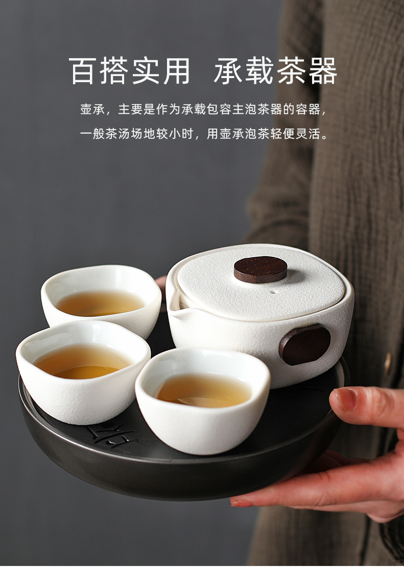 Ya xin pot bearing small dry terms plate hand made ceramic tea tray was dry Taiwan tea sets tea set a pot of tea accessories