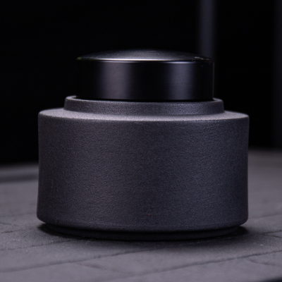 Ya xin company hall of simple but elegant big POTS, black pottery large bulk storage tanks to restore ancient ways tea caddy fixings warehouse seal POTS