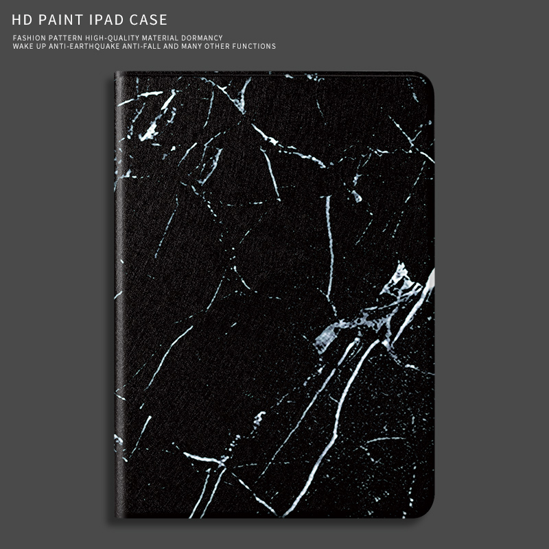 iPad10 2 Case Black Marble Air3 All Inclusive 9 7 Inch Mini 4 Soft Shell 2018 Net Red Apple Tablet AIR Anti-fall IPAD6 Silicone Pro10 5