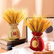 Gold Wheat Ears Living Room Swing Piece Adornment 2021 New Fob Money Bag Jo Relocating New Residence Bouquet for Spring Festival