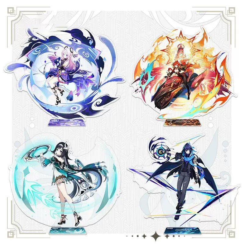 Genshin Impact All Character Card Draw Kuroshio Aodai Game Acrylic Peripheral Figurine Luen Large Standee