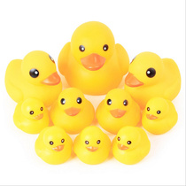 Pets bathing toys Hong Kongs Large Yellow Duck pinched duckling baby swimming drama toy little yellow duck