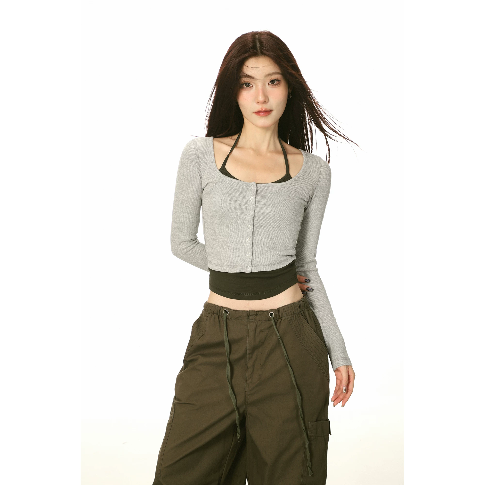 Комплект, длинный рукав, демисезонный кардиган с длинным рукавом, Slim Fit