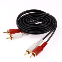 Audio Cable split into two-to-two computer mobile phone audio extension cable car aux audio cable