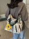Canvas Bag for Women 2026 New Fashion Large Capacity Shoulder Crossbody Bag Versatile for Work and Commuting Tote Bag