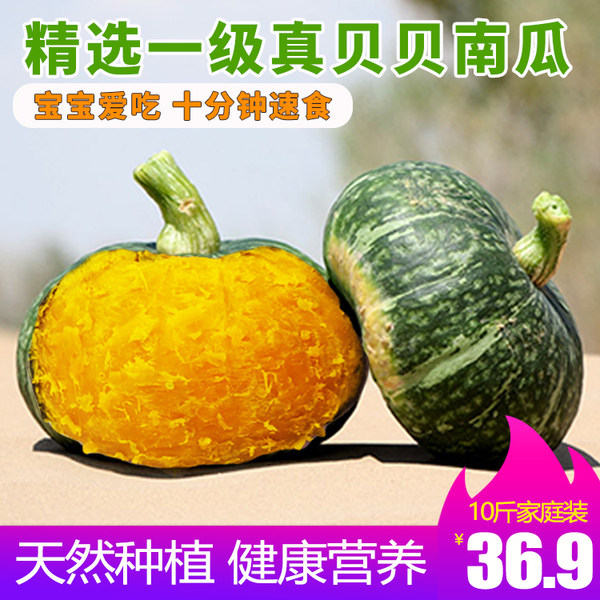 寻耕记 板栗味贝贝南瓜 10斤 天猫优惠券折后￥26.9包邮（￥36.9-10）
