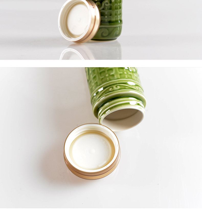 Do Tang Xuan porcelain cup trend in 350 ml shall be double ceramic cups of water glass cup gift boxes