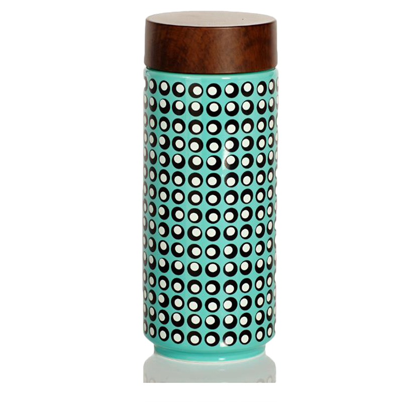 Do Tang Xuan waltz series imitation wood grain porcelain city elements cover double deck glass ceramic cups of water glass