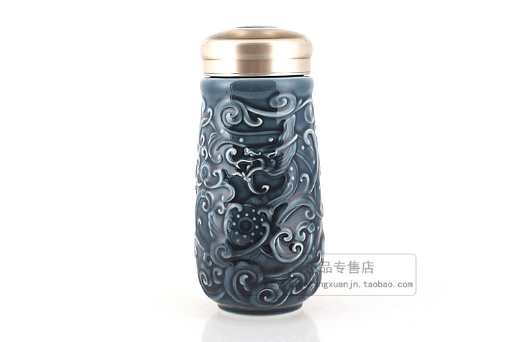 Do Tang Xuan porcelain statute of the ninth with cup live porcelain ceramic cups, glass cup