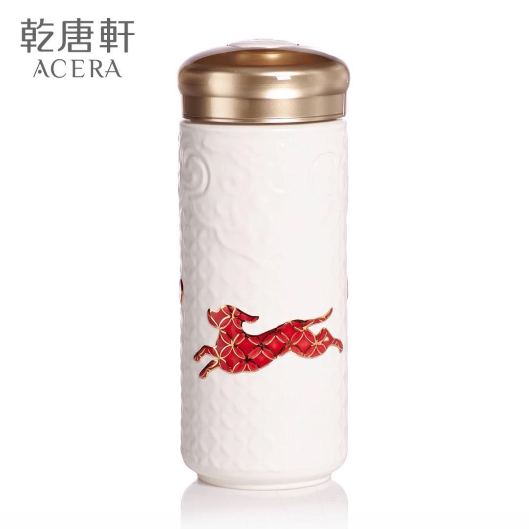 Do Tang Xuan porcelain cup with single and double layer ceramic water in a beautiful glass cup with creative gift box