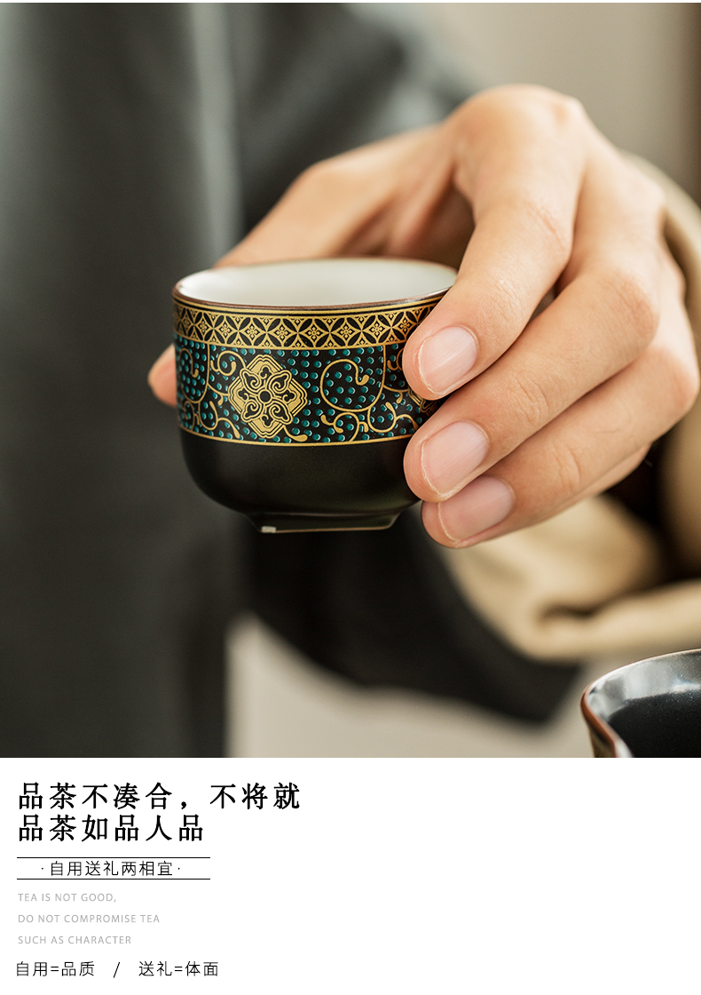 Travel tea set a pot of four cups of is suing portable package Japanese contracted kung fu tea set ceramic teapot restoring ancient ways