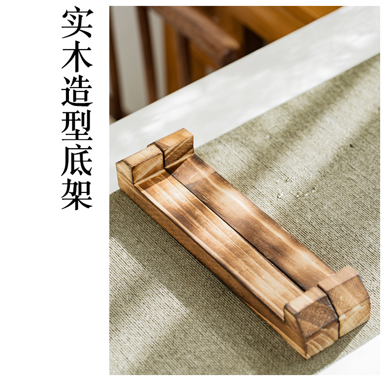 To the as porcelain and moving Japanese kung fu tea set suit household contracted coarse pottery plate girder pot a pot of four cups of dry mercifully customization
