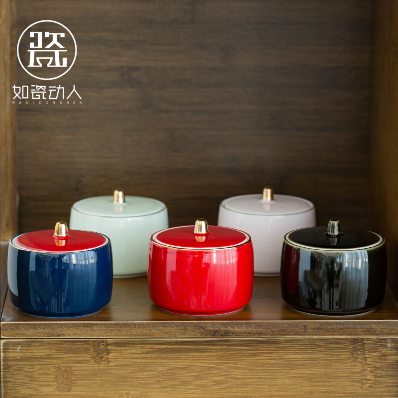 To the as porcelain and moving ceramic seal pot home portable mini tea caddy fixings warehouse small pu 'er tea boxes