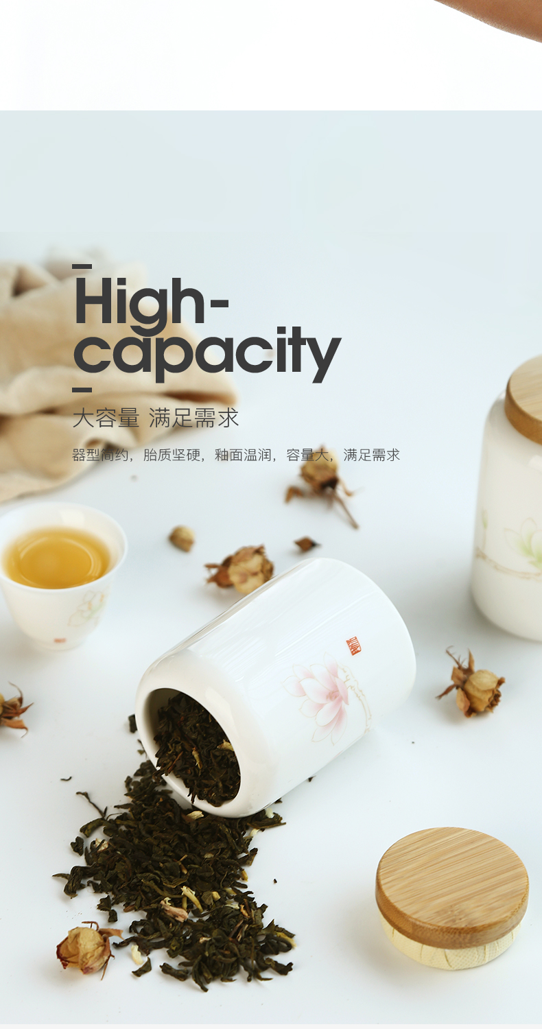 Tea packaging sealed ceramic Tea boxes of Tea caddy fixings storehouse mini portable travel storage tank pu - erh Tea POTS