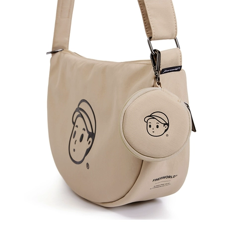 FINERWORLD Сумка через плечо для отдыха для влюбленных, вместительная и большая водонепроницаемая сумка на одно плечо