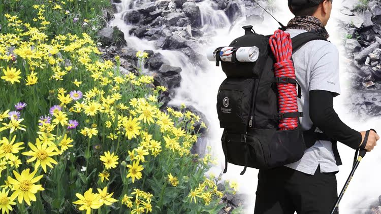 Chính hãng Ngôi Sao Năm Cánh năm cánh sao ba lô ngoài trời ba lô máy tính 40L vai du lịch ba lô D201 balo nam cao cấp