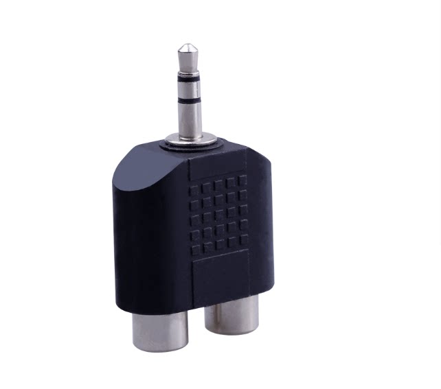 AV Red White Audio Speaker Loud Headphone Output Adapter Conversion Head 3 5mm Gonghead Lotus Mother Head Audio Line