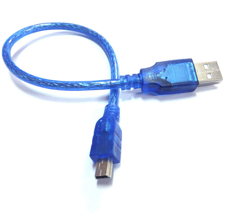 30 cm 1 5 m USB transfer mini trapezoidal port data wire transfer USB2 0 T mouth mini 5p charging wire