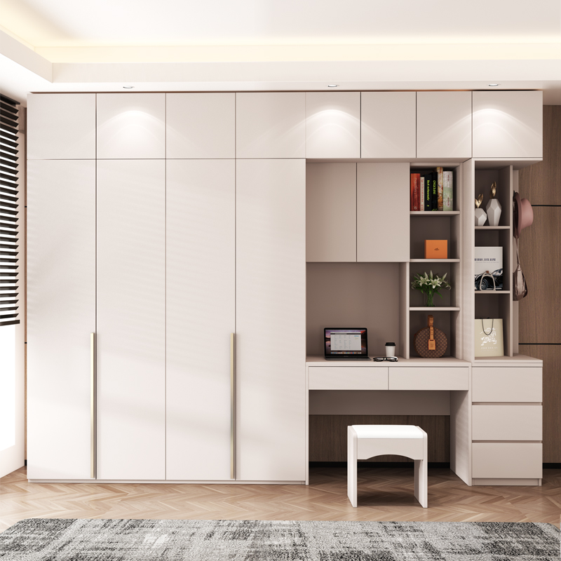 Wardrobe Home Bedroom Modern Minimalist Rental House With Economy Type Dresser Desk Small Containing Lockers