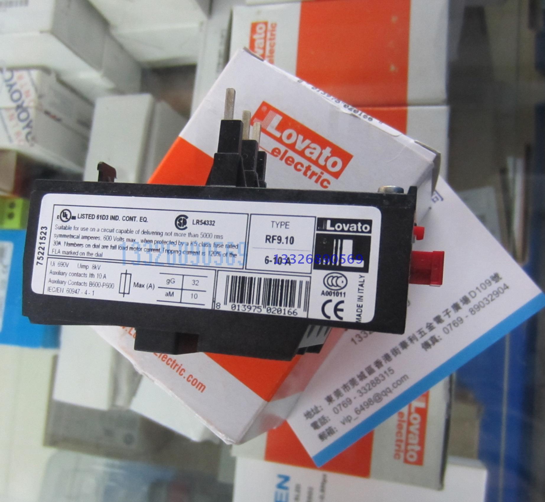 RF9 10 Italian Lovato overload protection relay RF910 6-10A RF9.10 original