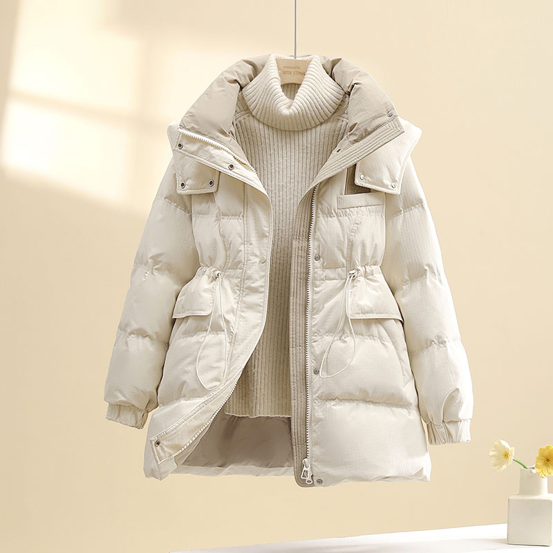 Exploits 2023 autumn winter new Korean version Fashion collection waist display slim down clothes woman small sub warm 100 lap jacket-Taobao