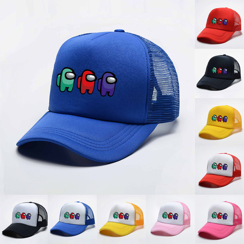 Among Us在我们之中儿童帽子男童防晒太阳帽太空狼人杀遮阳帽夏季