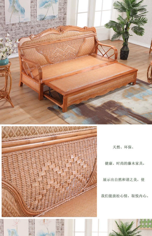 Đúng chaise longue mây giường mây sofa mây sofa giường sofa đẹp ghế chaise góc ghế mây miễn phí vận chuyển 6055 - Ghế sô pha