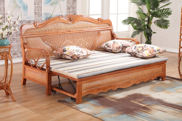 Đúng chaise longue mây giường mây sofa mây sofa giường sofa đẹp ghế chaise góc ghế mây miễn phí vận chuyển 6055 - Ghế sô pha ghế sofa nỉ