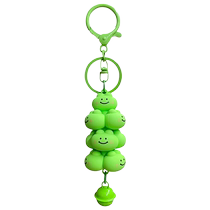 Internet celebrity cartoon Jenga car keychain chain cute cute doll pendant couple bag pendant exquisite women