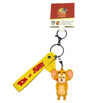 Creative cartoon cat and mouse car keychain exquisite key chain pendant internet celebrity men and girls school bag pendant