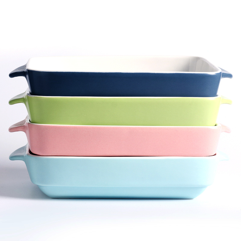 Cheese baked FanPan microwave baking pan ceramic western - style food oven dedicated plate creative dishes home baking bowl