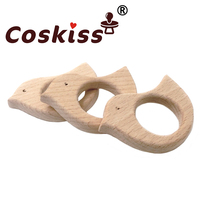 Beech baby bites toys DIY beech dental accessories baby grinding toys baby cartoon early teaching toys