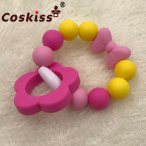 DIY star bracelet baby molars toy food grade silicone bead bracelet bite