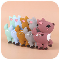 Manufacturer Direct Marketing Amazon New Baby Cartoon Animal Plum Blossom Deer Grindle Dental Gum Baby Creative Toy Bite Glue
