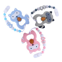 Speed Selling Appeasement Pacifier Chain Baby Silicone Pacifier Clips Amazon Foreign Trade Tooth Gum Cover New Cartoon Picture