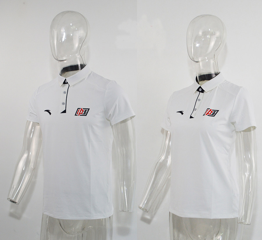 ANTA Anta 2019 sponsors the Chinese team's national team pure white short-sleeved POLO shirt sports POLO shirt