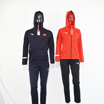 Anta 2018 sponsored the Chinese delegation national team legend blue China Red hooded knitted sports suit