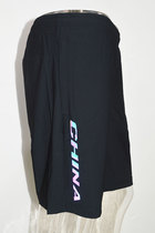 361 degrees 2022 Sponsored China Team National Team Men and women Black speed Dry breathable with reflective strips Sport shorts