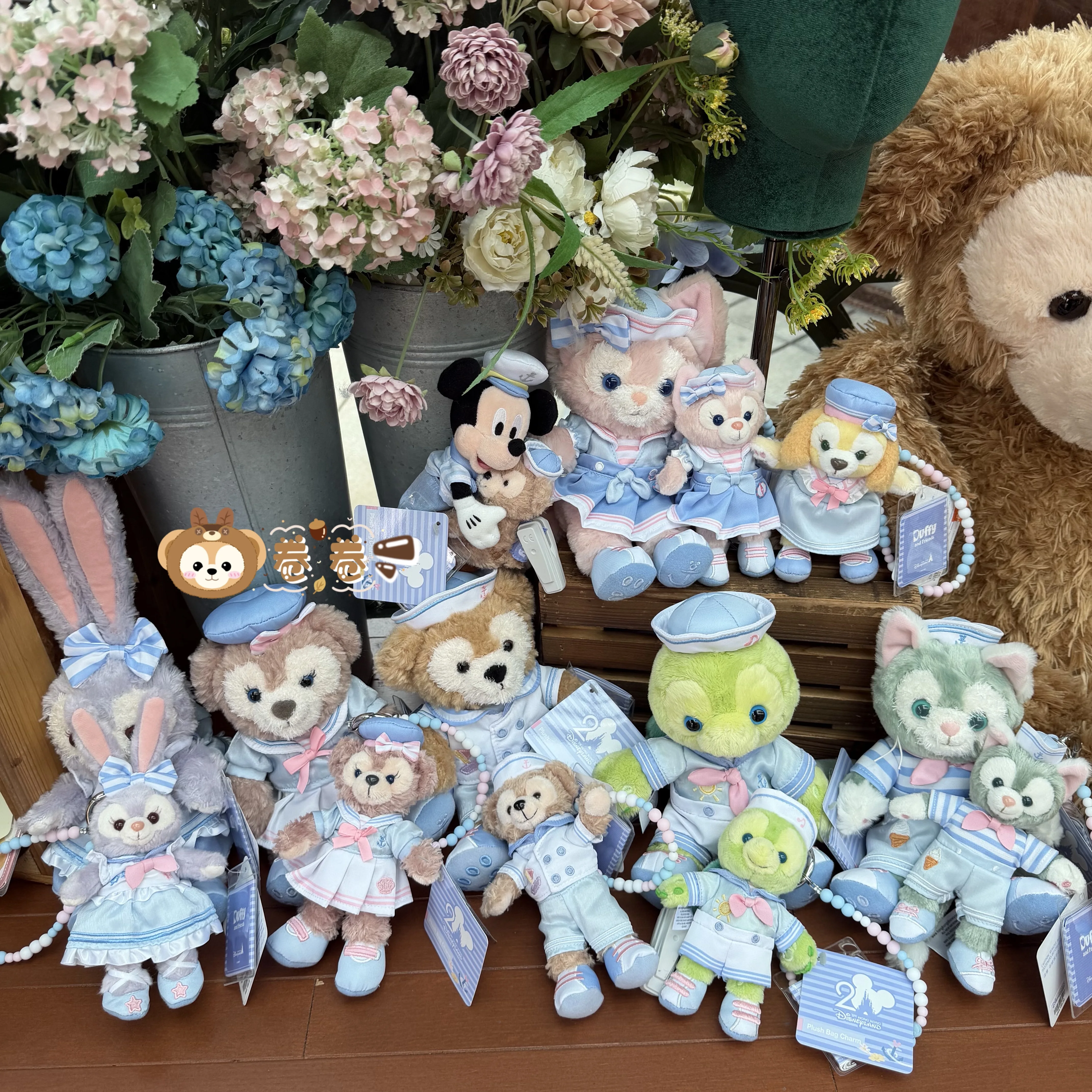Гонконгский Disneyland Limited весенний набор отправляется Лина Белл Вафля Санта Подвеска плюшевая кукла Дюффи