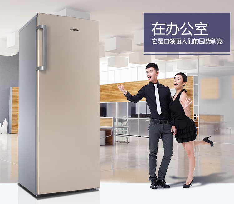 Ronshen Rongsheng BD-170KE lớp ngăn kéo tủ đông dọc tủ đông tủ lạnh 170 lít nguyên mẫu 99 mới - Tủ đông tủ bảo ôn hòa phát