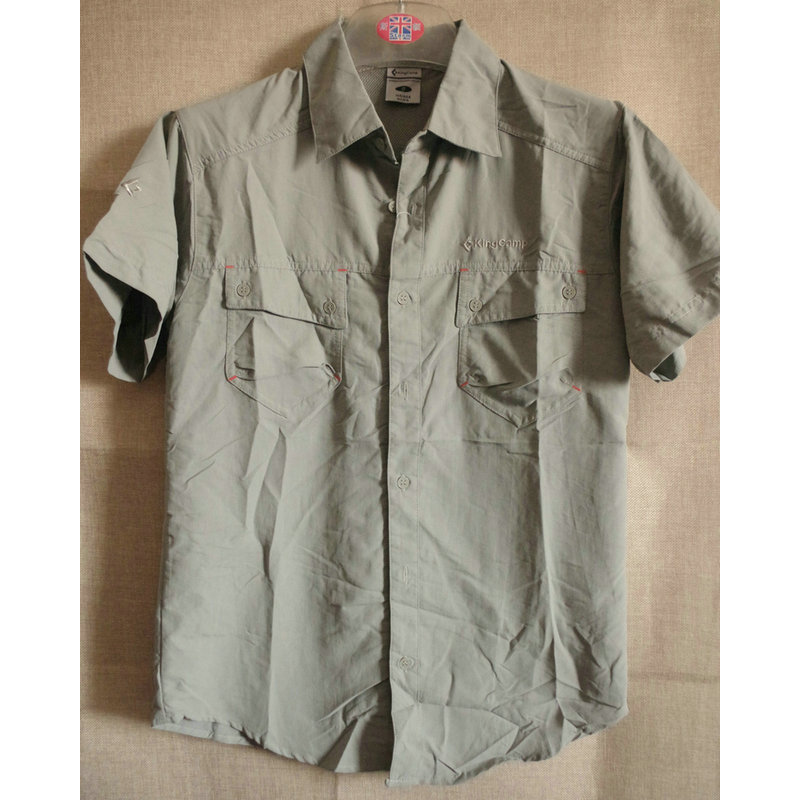Summer new men's quiet short sleeve dry shirt cool breathable anti-UV man's fast-dry shirt