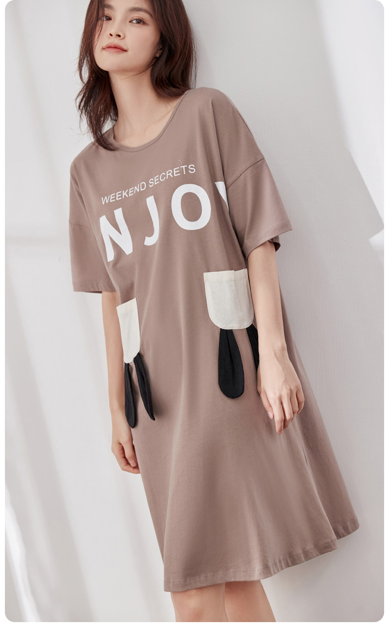 顶瓜瓜 男女款 可外穿 纯棉睡衣家居服套装 100%新疆长绒棉 图4