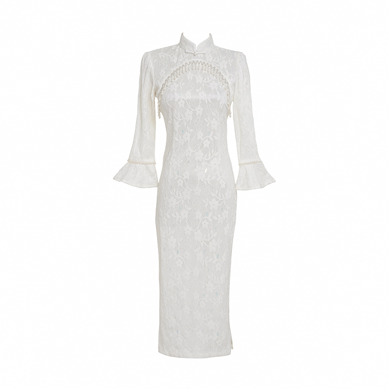  White mid -sleeve lace S5163+XXXL   + $1.57 