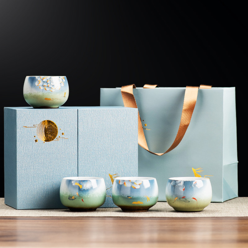 Ceramic kilns utilityThe tea cup Home Large Number of cups Home Drinking Cups Personal Single Cup Master Cups Gift Box Sets