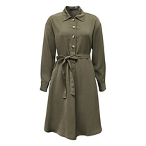 Autumn mecity women business shirt dress 544835