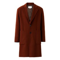 Spring mecity men two button large patch bag long coat 539357