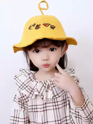 Baby hat spring and autumn children fisherman 1 thin 2 Cute 3 year old Princess foreign school girl baby girl sister