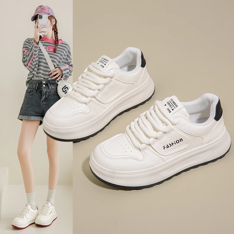 Fujian Jinjiang Brand Women's Shoes 2025 New Model Para Shoes Women's White Shoes Fashionable Versatile Sports Casual Sneakers Fujian Jinjiang Brand Women's Shoes 2025 New Model Para Shoes Women's White Shoes Fashionable Versatile Sports Casual Sneakers